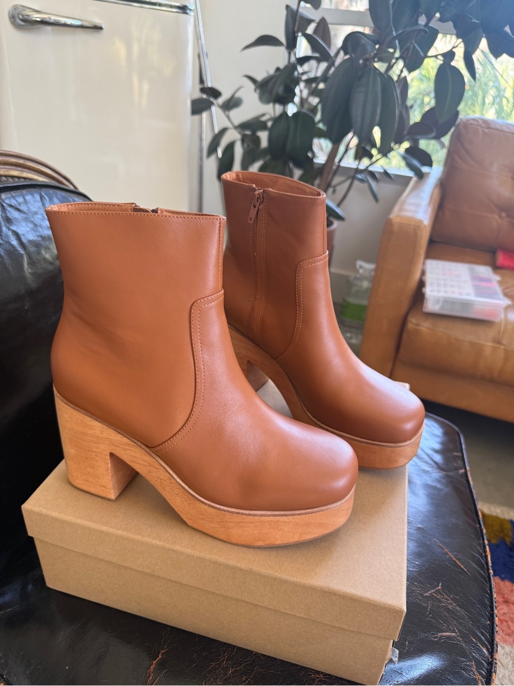 Charlotte Stone Paz Platform Ankle Boots